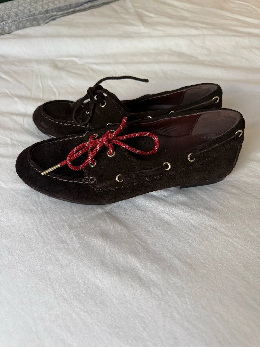 Madewell Brown Suede Jamie Boat Shoes